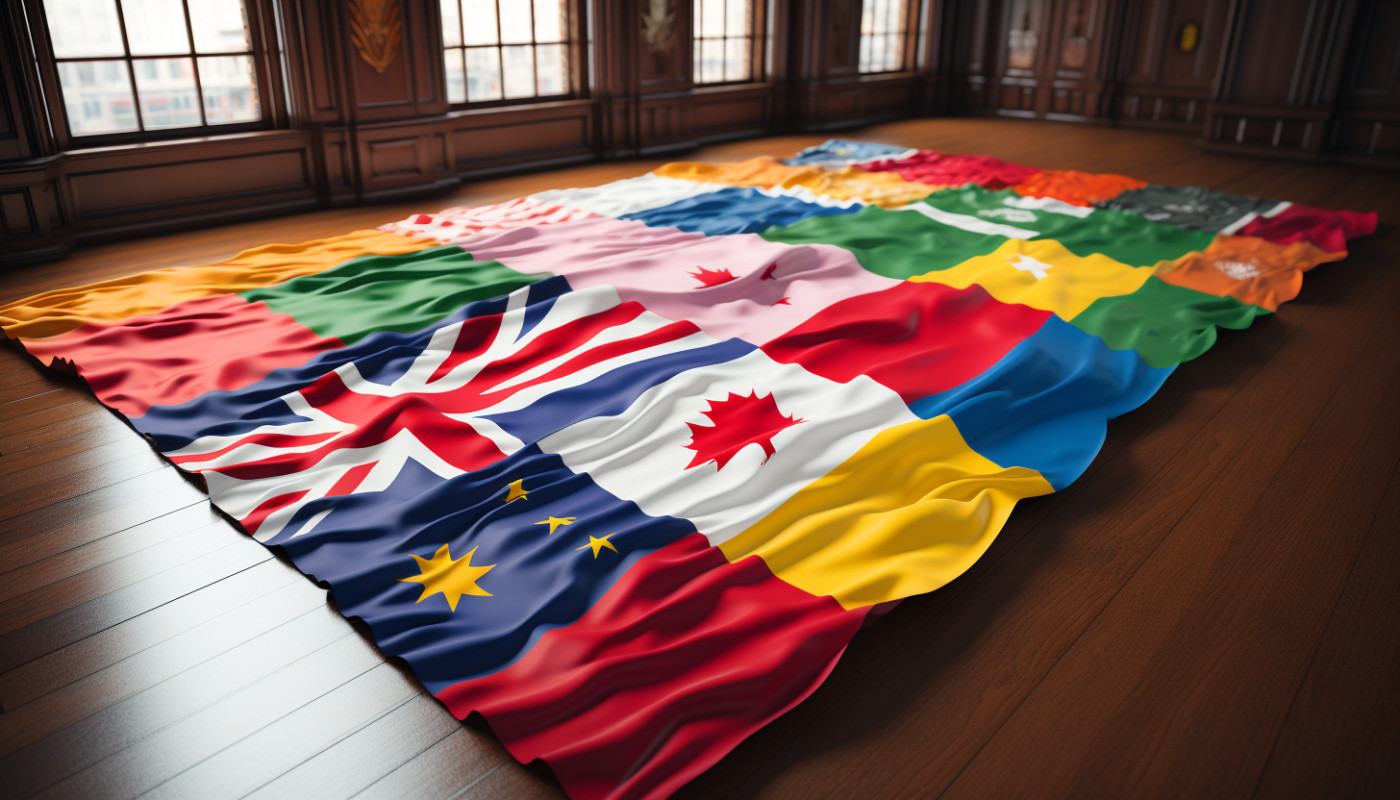 Quelques couleurs fréquentes au niveau des drapeaux des pays du monde